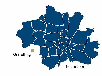 Stadtteil-Karte von Gräfelfing