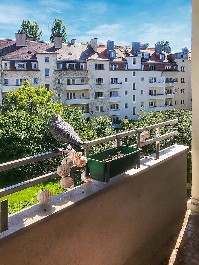 Etagenwohnung mit 3 Zimmern | München-Schwabing | 2006ML4 | Blick vom sonnigen...