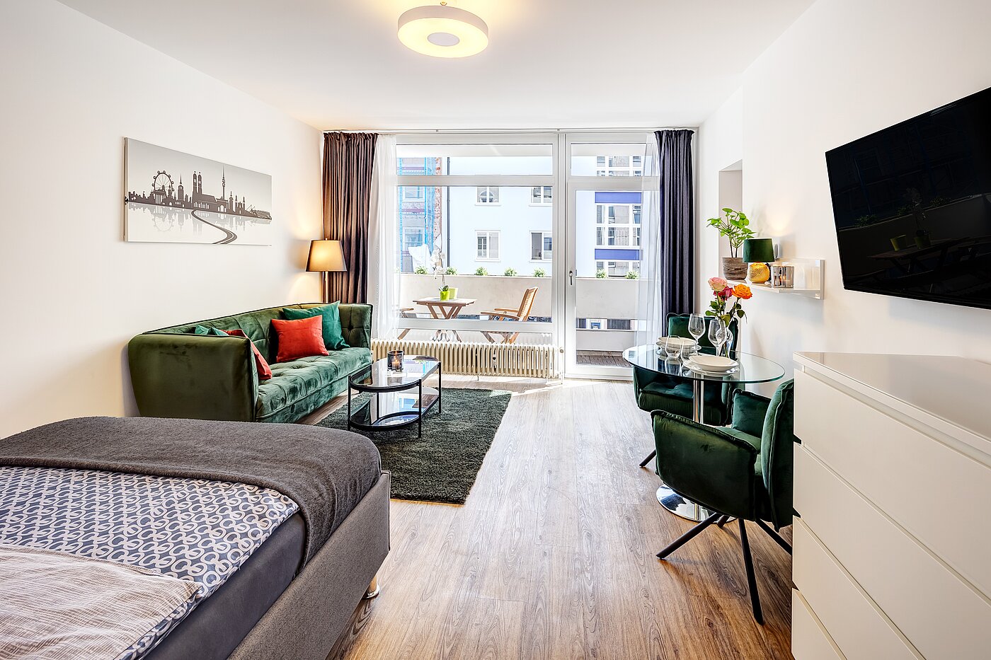 Etagenwohnung mit 1 Zimmer | München-Ludwigsvorstadt | 70176 | Heller Wohn-Schlafraum...