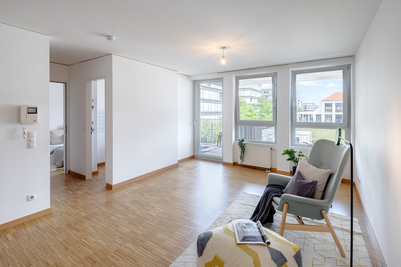 Etagenwohnung mit 2 Zimmern | München-Schwanthalerhöhe | 2206ML11 | Blick in den Wohnraum...