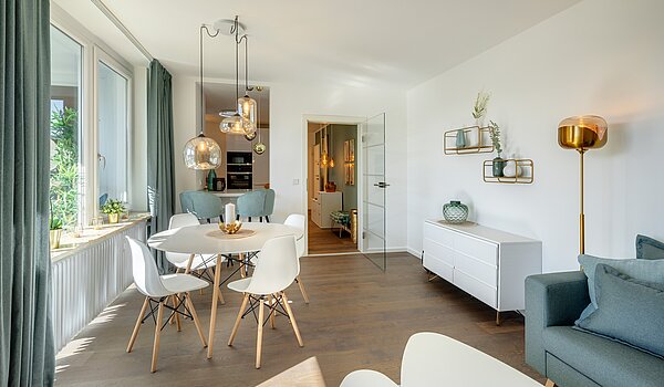 Etagenwohnung mit 3 Zimmern | München-Sendling | 70167 | Angrenzender Essbereich...