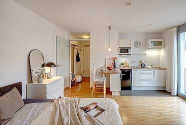 Milbertshofen: 1-Zimmer Apartment in ruhiger Lage