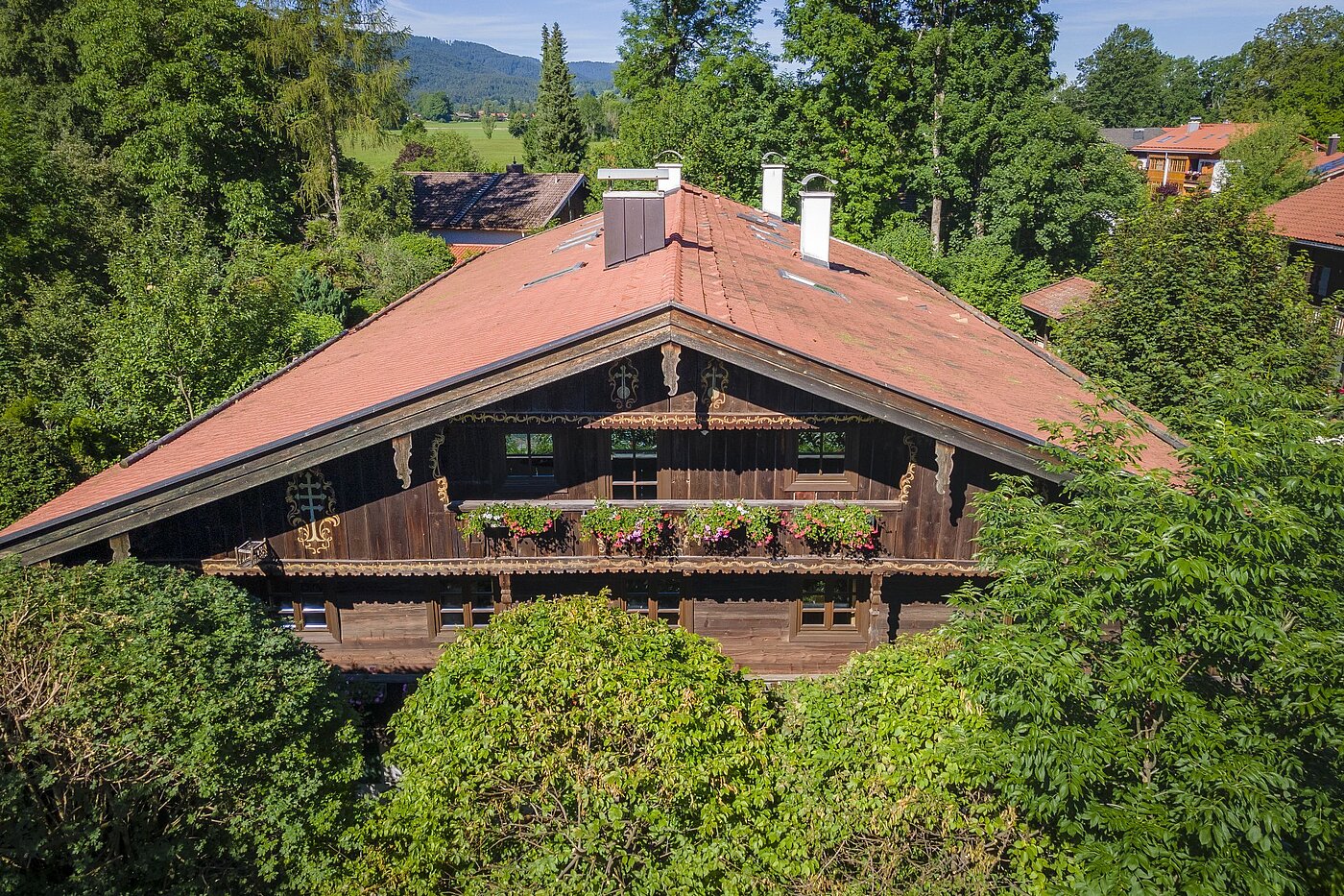 Etagenwohnung mit 11 Zimmern | Gmund/Dürnbach | 2107ML11 | Luftaufnahme Osten