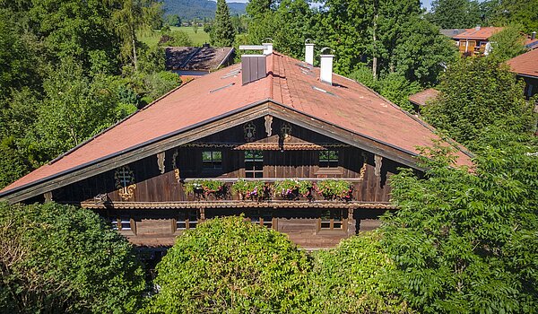 Etagenwohnung mit 11 Zimmern | Gmund/Dürnbach | 2107ML11 | Luftaufnahme Osten