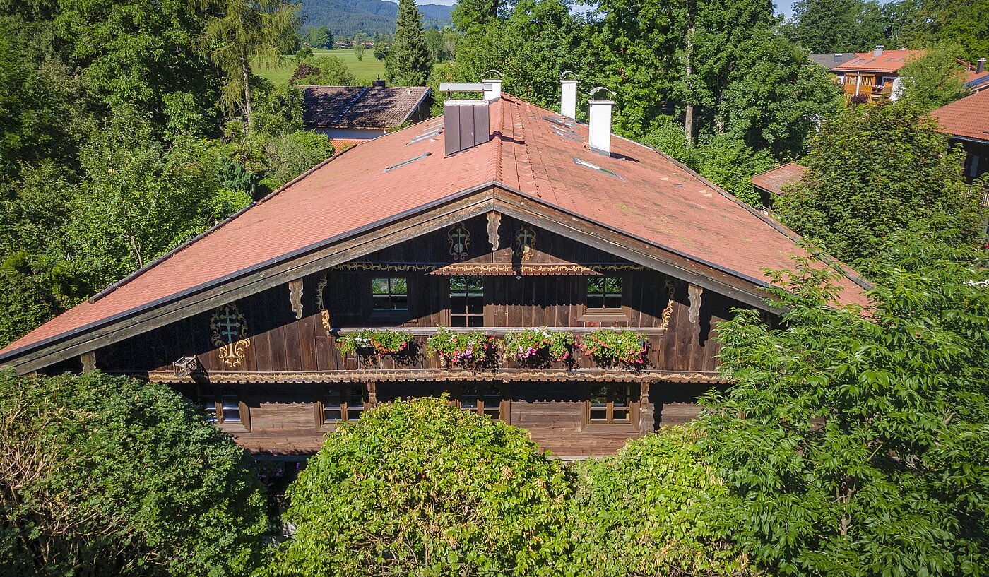 Etagenwohnung mit 11 Zimmern | Gmund/Dürnbach | 2107ML11 | Luftaufnahme Osten