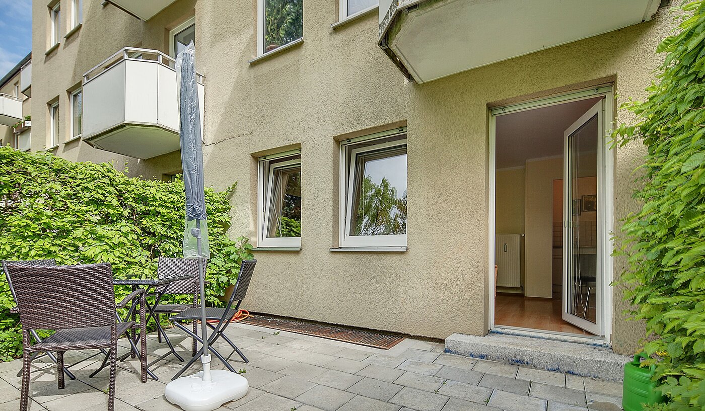 Etagenwohnung mit 1 Zimmer | München | 70073 | ...zur großen Südterrasse