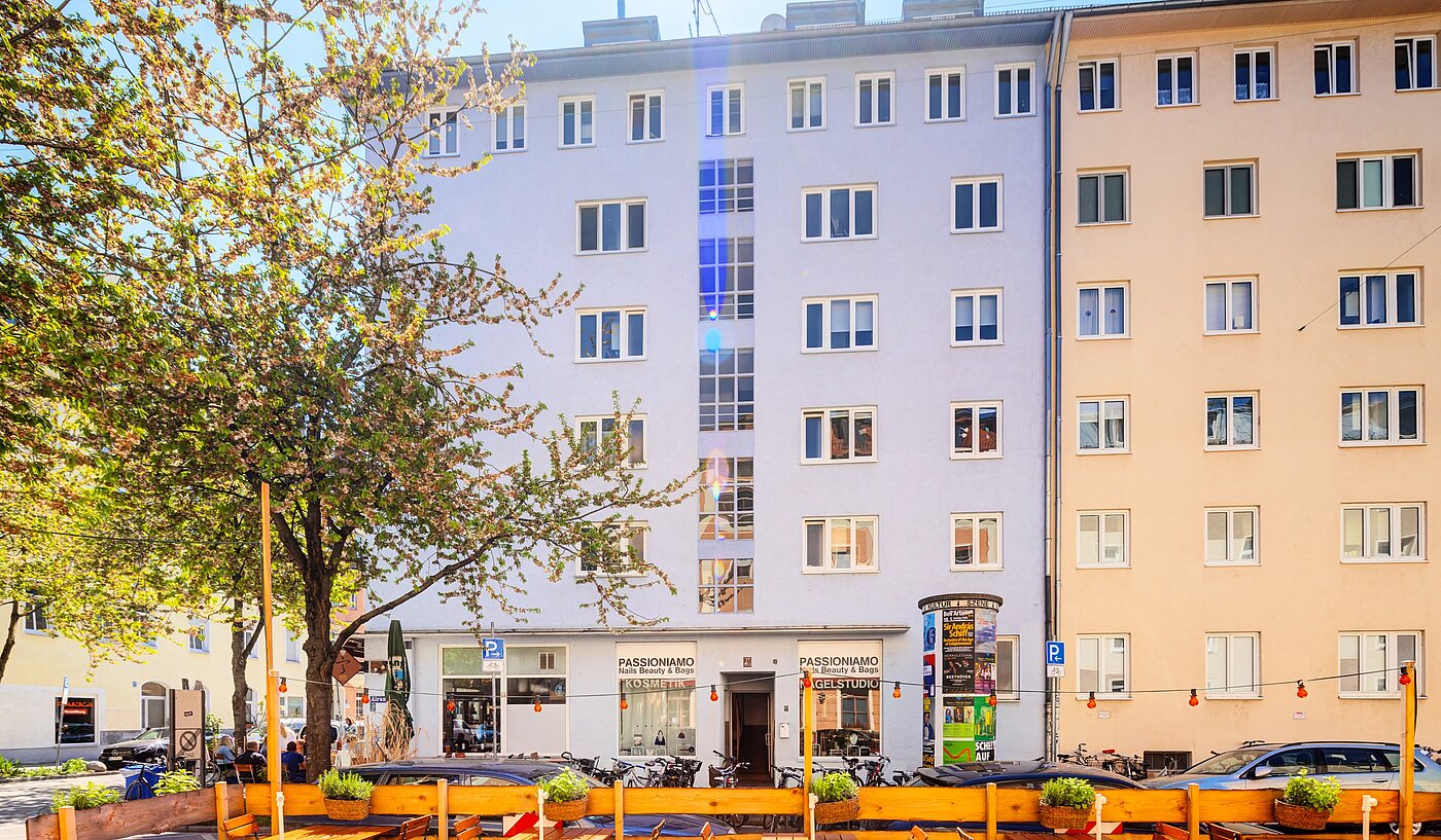 Etagenwohnung mit 2 Zimmern | München-Sendling | 70220 | Außenansicht