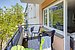 Balkon mit Westausrichtung