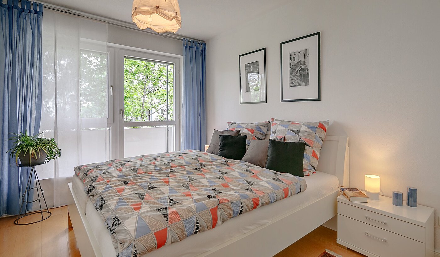 Etagenwohnung mit 2 Zimmern | München-Allach | 1903ML6 | Schlafzimmer mit..