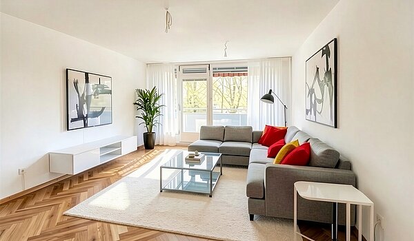 Etagenwohnung mit 3.5 Zimmern | München-Bogenhausen | 703051 | Zugang zum... - (KI generiert)