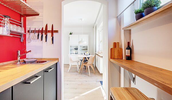 Erdgeschosswohnung mit 2 Zimmern | München-Moosach | 70462 | Blick auf den Essbereich