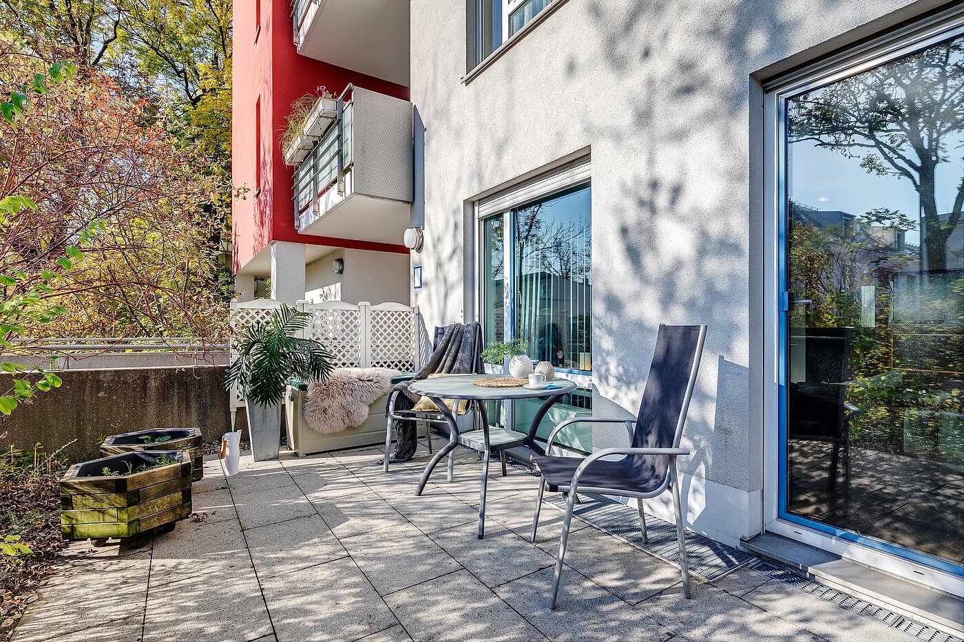 Etagenwohnung mit 1 Zimmer | München-Trudering | 1810ML3 | Einladende, sonnige Terrasse