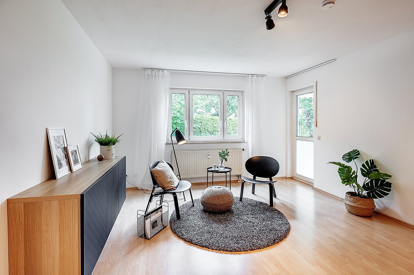Etagenwohnung mit 3 Zimmern | München-Hasenbergl | 2105ML10 | Wohnzimmer