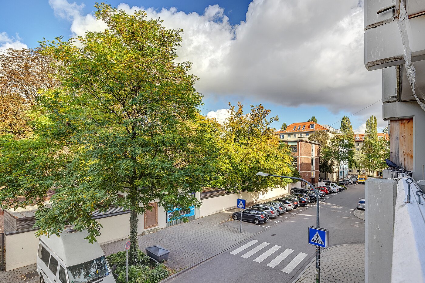 Etagenwohnung mit 1 Zimmer | München-Maxvorstadt | 700022 | Blick vom Balkon