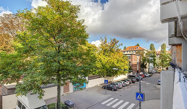 Etagenwohnung mit 1 Zimmer | München-Maxvorstadt | 700022 | Blick vom Balkon