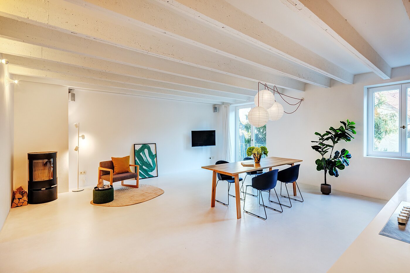 Etagenwohnung mit 2.5 Zimmern | München-Au | 703111 | Wohn- und Essbereich