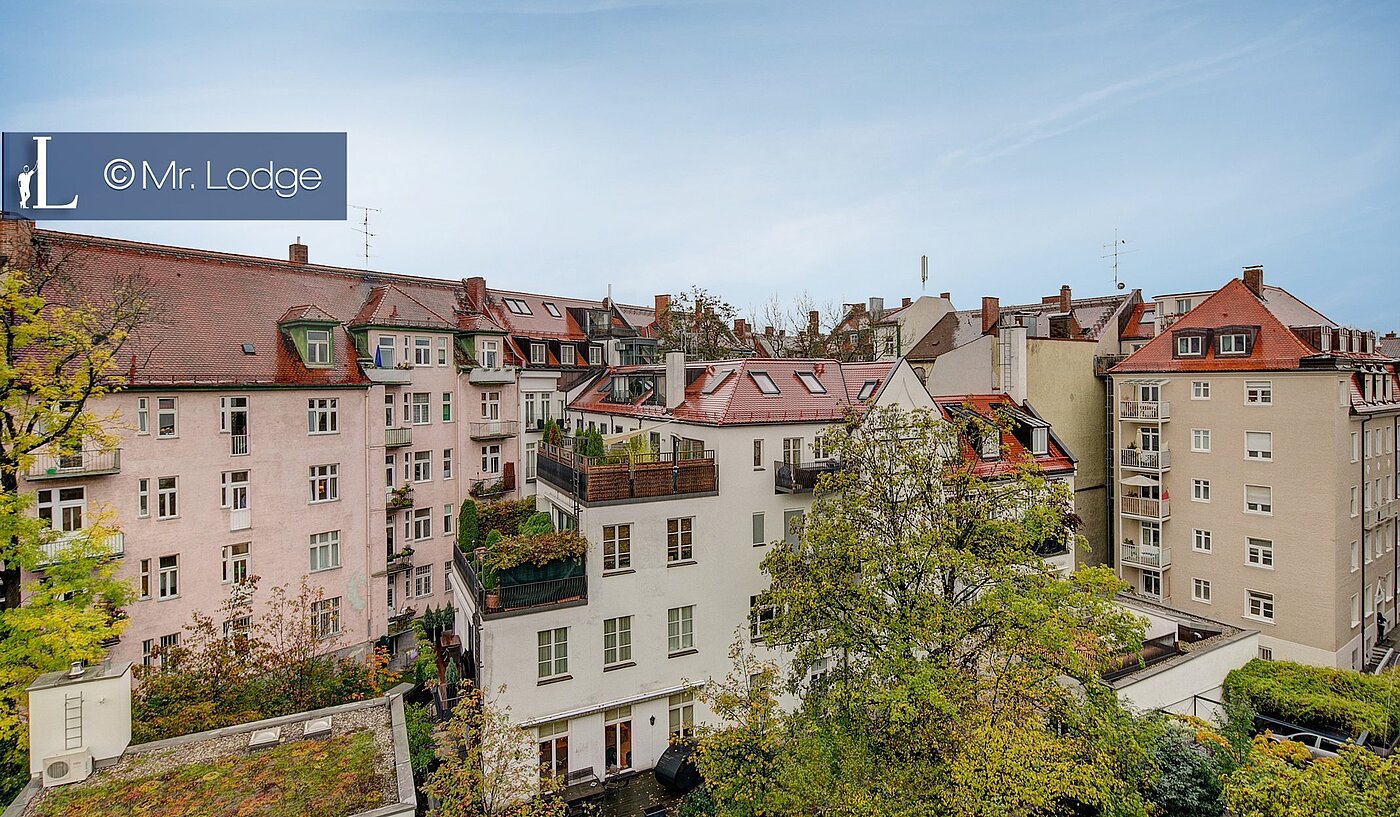 Etagenwohnung mit 1 Zimmer | München-Au | 1802ML9 | Aussicht vom Balkon