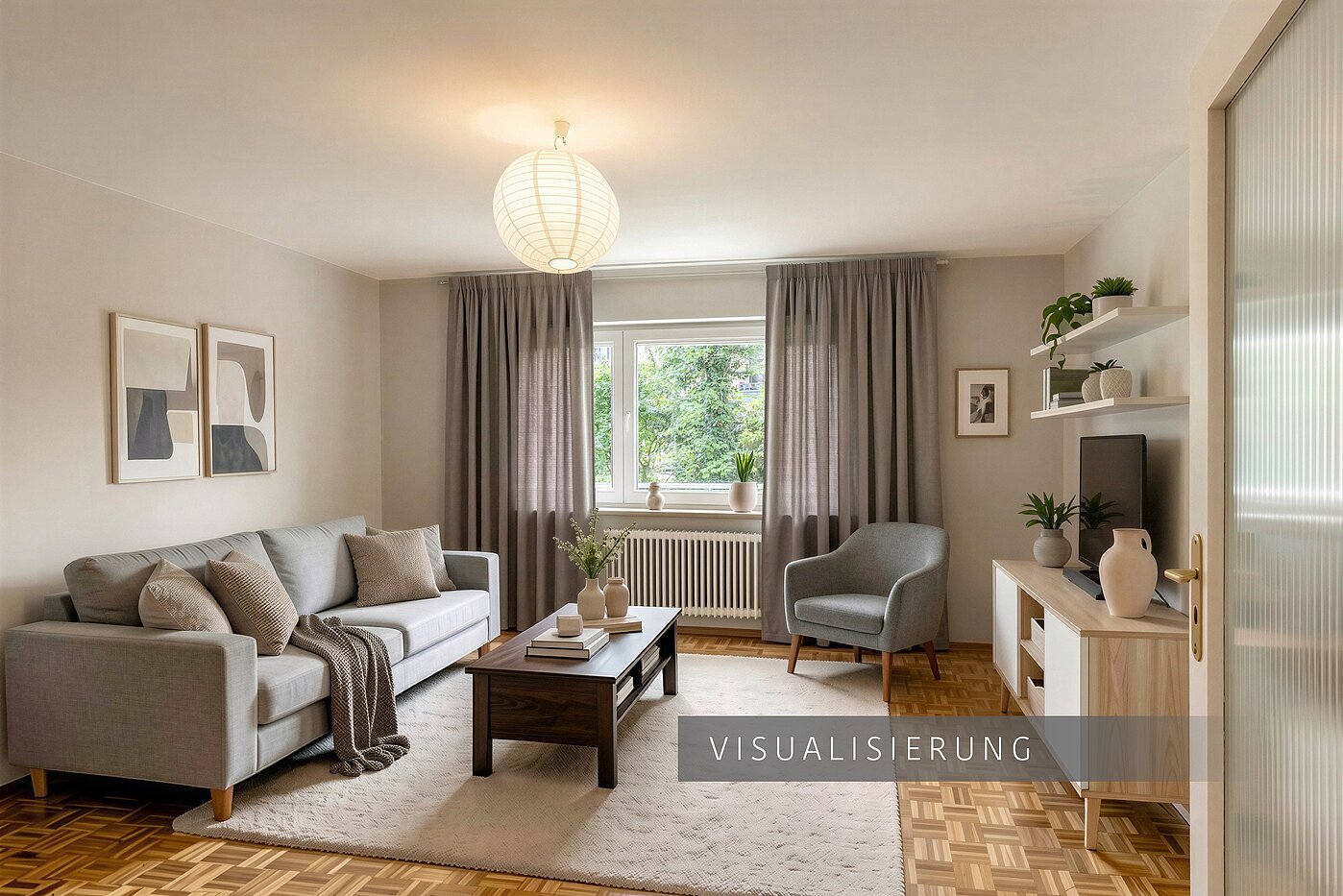 Erdgeschosswohnung mit 2.5 Zimmern | München-Schwabing | 70441 | VISUALISIERUNG