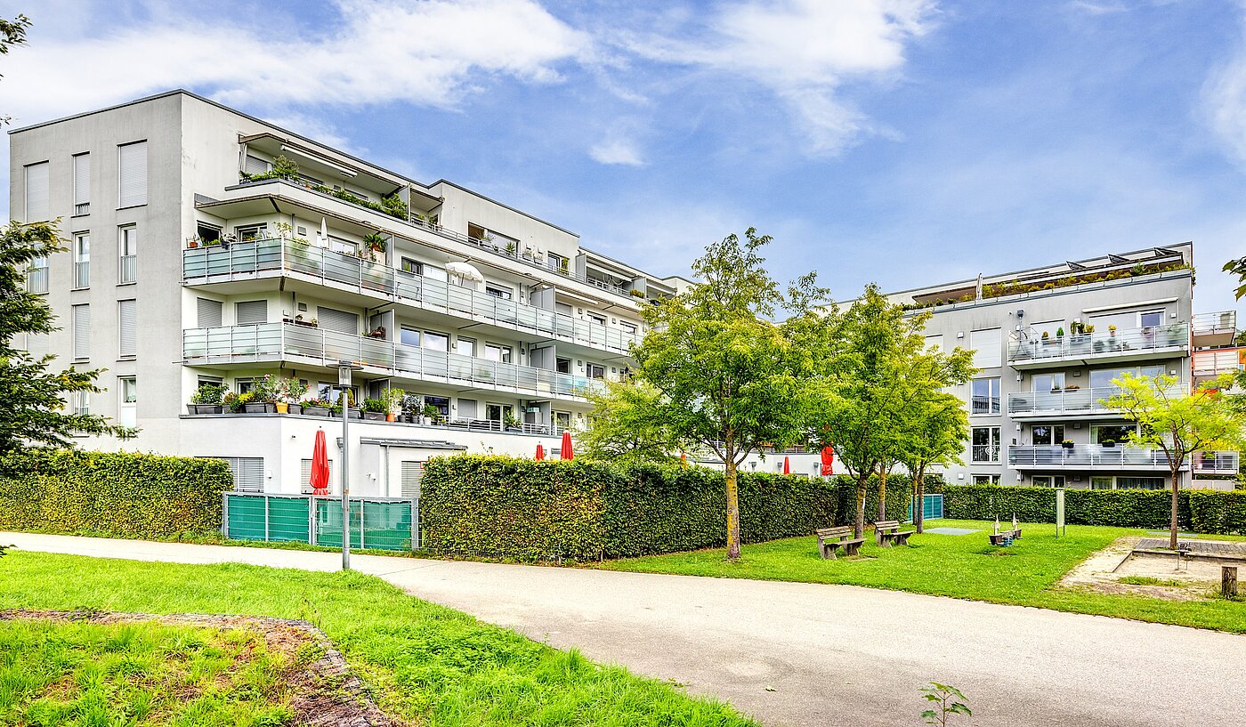 Etagenwohnung mit 2 Zimmern | München-Schwabing | 70153 | Ansicht Fassade vom Innenhof aus