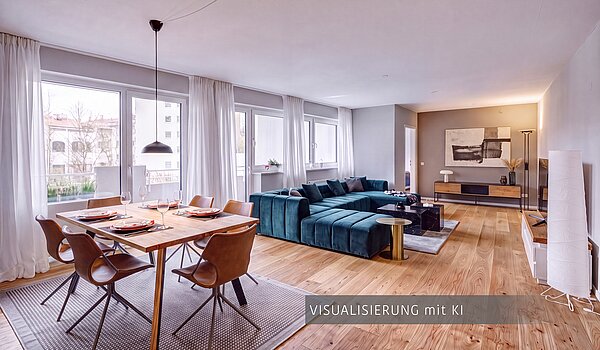 Etagenwohnung mit 3.5 Zimmern | München-Au | 704231 | Foto von KI generiert