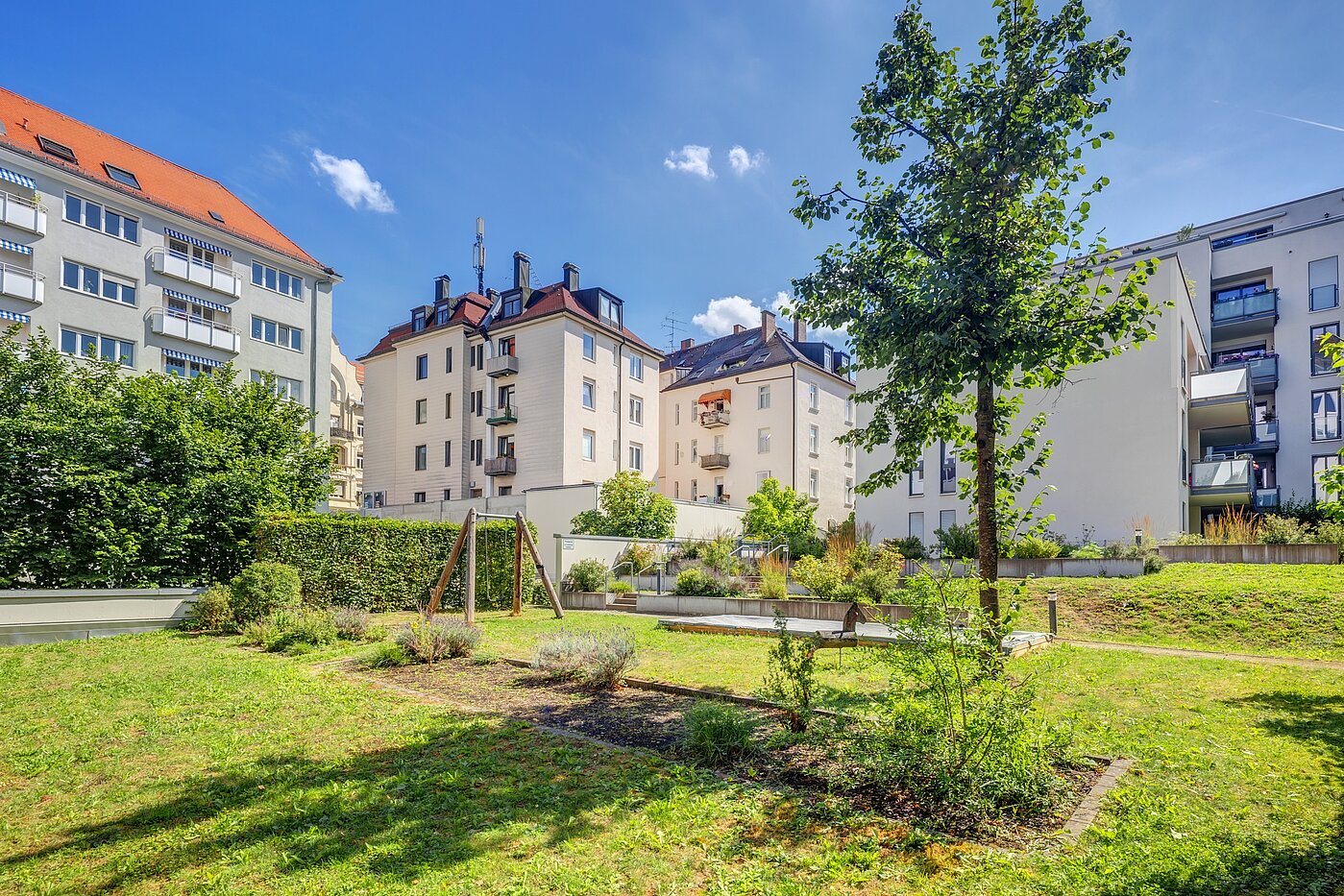 Erdgeschosswohnung mit 1.5 Zimmern | München-Sendling | 702632 | ...im ruhigen, grünen Innenhof