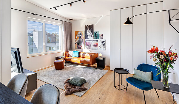Penthouse mit 2 Zimmern | München-Maxvorstadt | 70427 | Stylisch