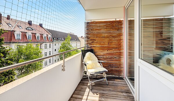 Etagenwohnung mit 1 Zimmer | München-Neuhausen | 702271 | ...Ausblick in...