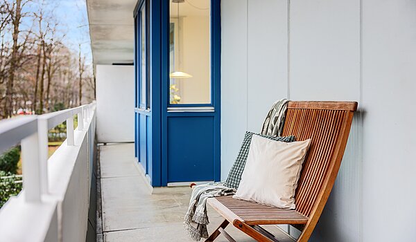 Etagenwohnung mit 3.5 Zimmern | München-Bogenhausen | 70305 | Schattiger Nordbalkon