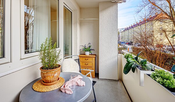 Etagenwohnung mit 3 Zimmern | München-Bogenhausen | 2112ML3 | sonniger Balkon
