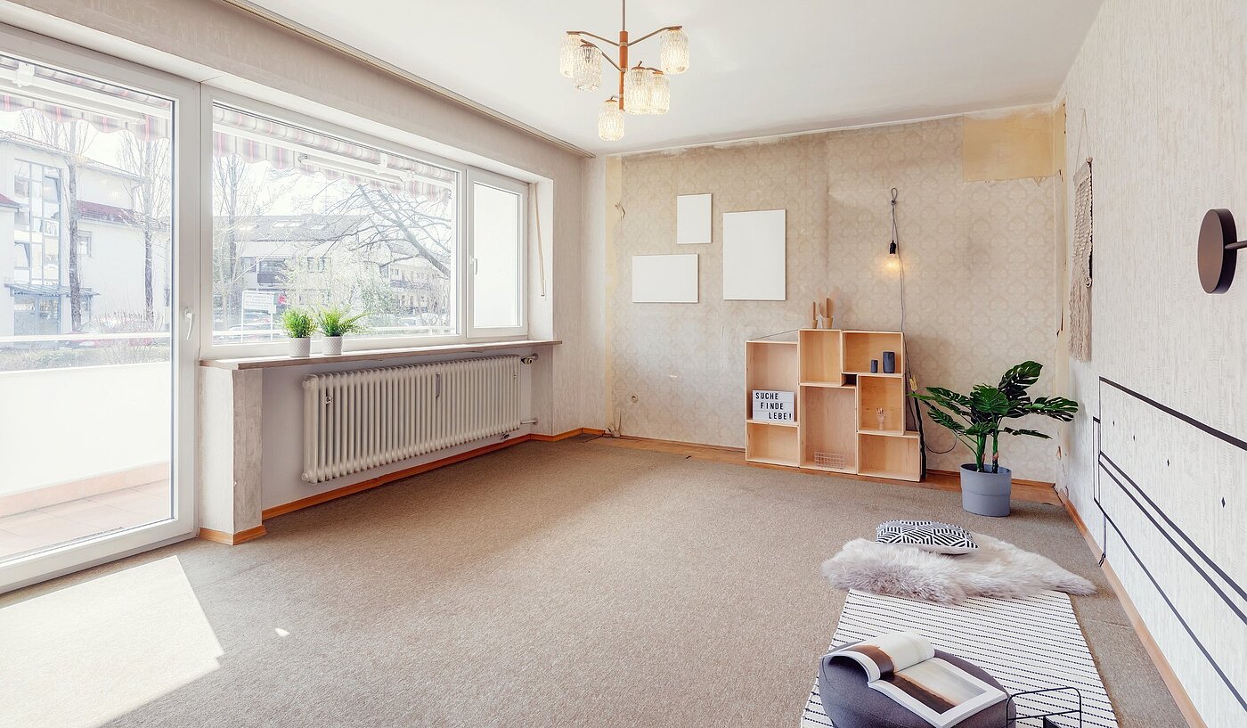 Etagenwohnung mit 4 Zimmern | München-Hadern | 2003ML2 | ...mit großer Fensterfront
