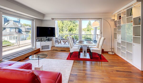 Penthouse mit 2.5 Zimmern | München-Harlaching | 702581 | Wohn- und Essbereich