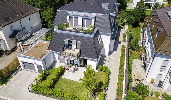 Terrassenwohnung mit 2 Zimmern | München-Harlaching | 70372 | Repräsentative Architektur