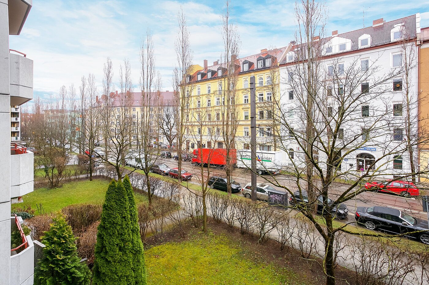 Etagenwohnung mit 3 Zimmern | München-Au | 2003ML17 | Ausblick von der Loggia