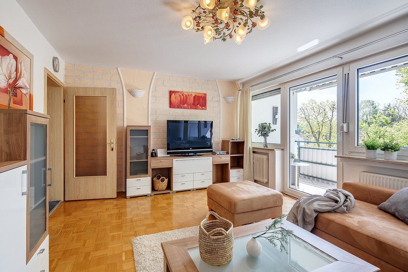Etagenwohnung mit 2 Zimmern | München-Ramersdorf | 1812ML2 | ... Wohnzimmer mit...