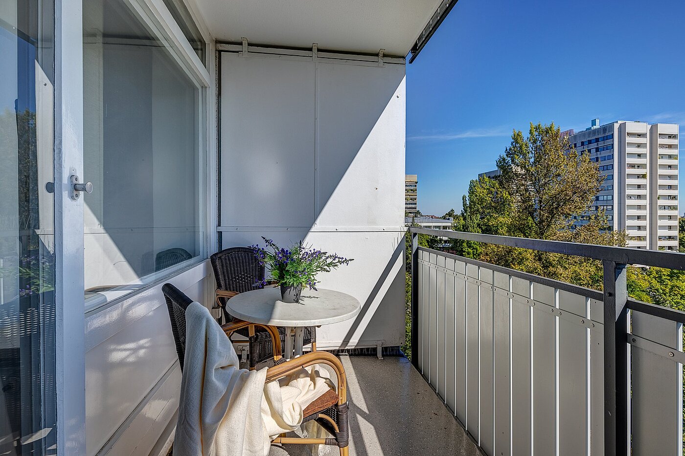 Etagenwohnung mit 1 Zimmer | München-Schwabing | 2109ML1 | Großer Balkon in Richtung...