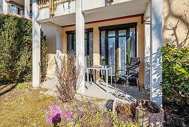 Fasanerie: Sonnige 2-Zi.-Gartenwohnung ruhig und zentral gelegen