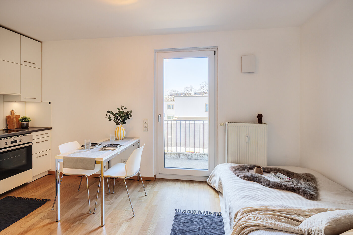 Apartment mit 1 Zimmer | München-Ramersdorf | 70415 | Wohn- und Schlafzimmer