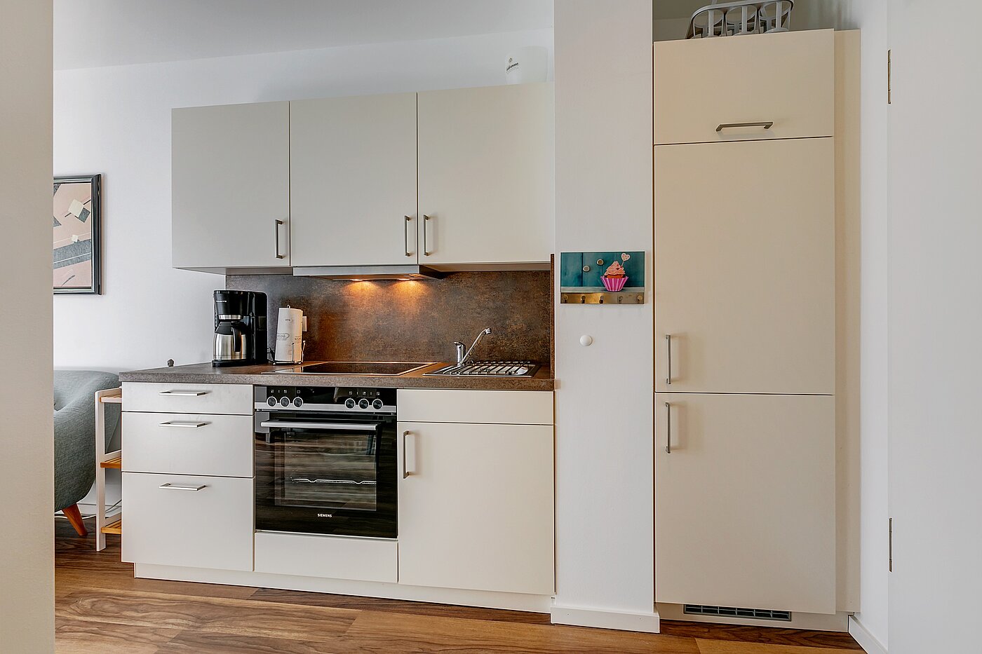 Erdgeschosswohnung mit 1 Zimmer | München-Milbertshofen | 2202ML8 | Integrierte Küchenzeile