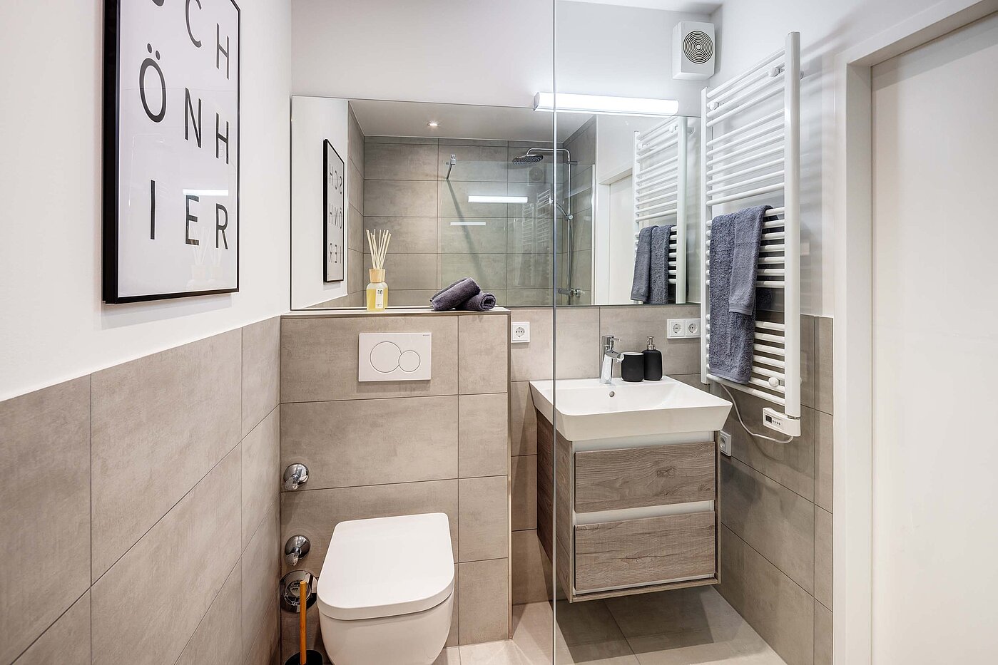 Etagenwohnung mit 1 Zimmer | München-Bogenhausen | 70457 | Badezimmer