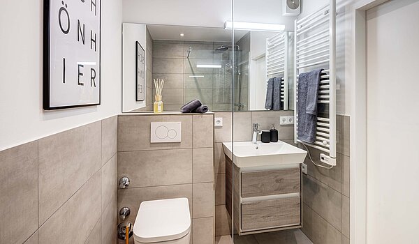 Etagenwohnung mit 1 Zimmer | München-Bogenhausen | 70457 | Badezimmer
