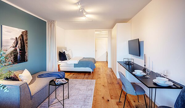 Etagenwohnung mit 1 Zimmer | München-Bogenhausen | 70457 | Raumaufteilung