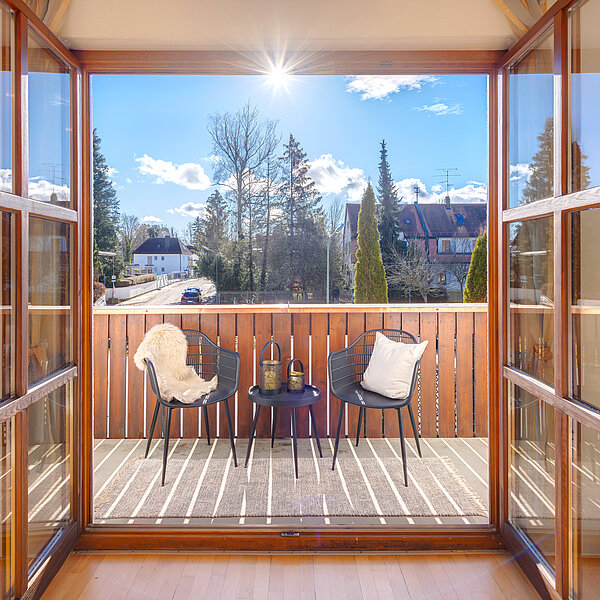 Waldtrudering: Sonnige 2-Zi.-Wohnung stadtnah im Grünen - frei