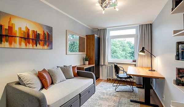 Etagenwohnung mit 4 Zimmern | München-Aubing | 70276 | KI-generiertes Möblierungsbeispiel