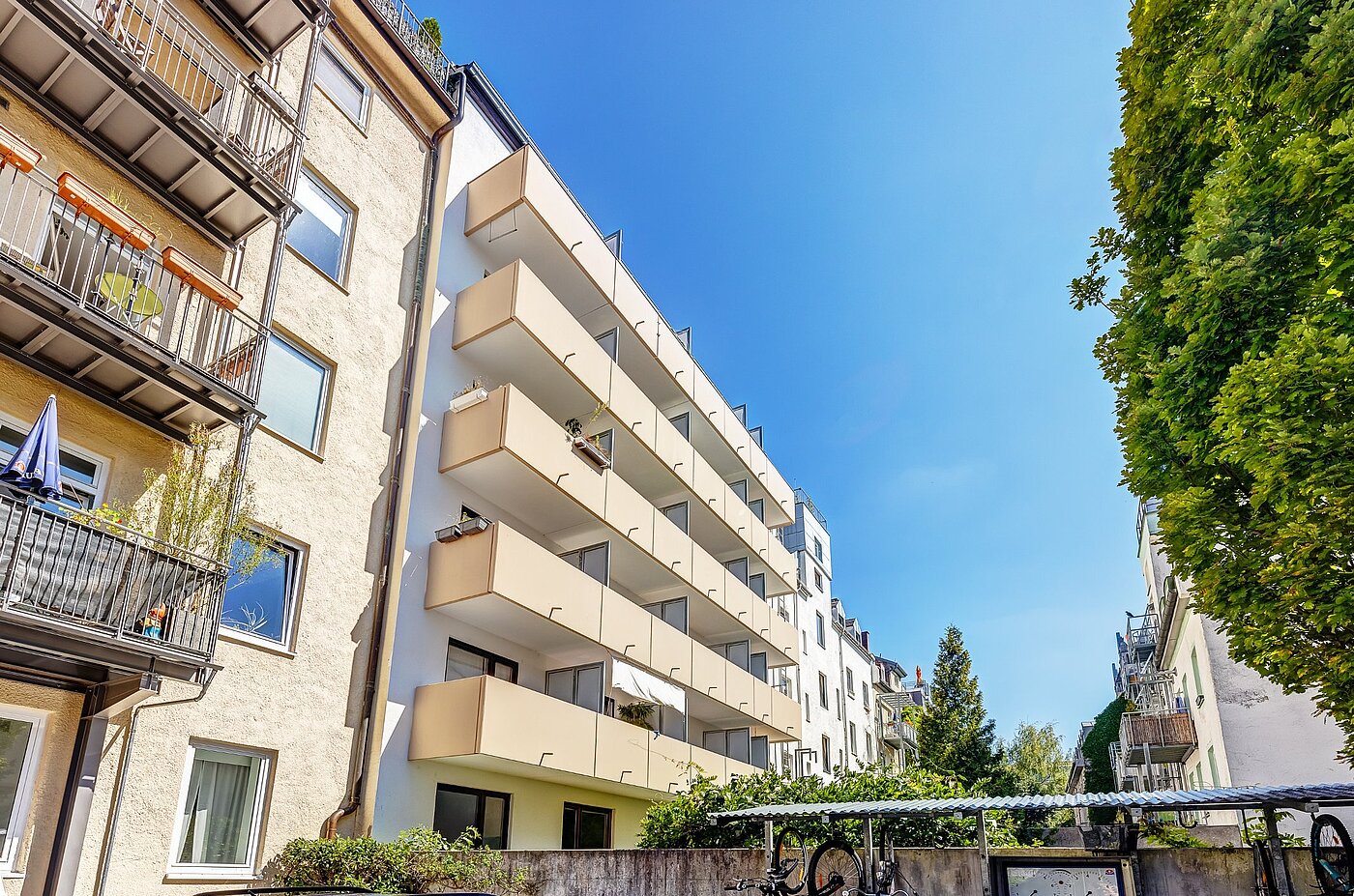 Etagenwohnung mit 1 Zimmer | München-Isarvorstadt | 2108ML10 | Rückansicht