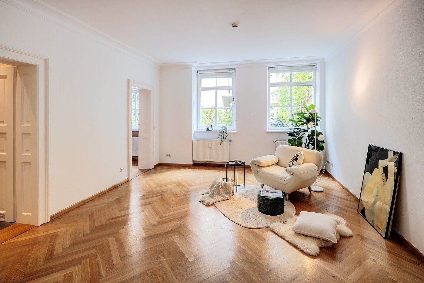 Erdgeschosswohnung mit 1 Zimmer | München-Haidhausen | 70228 | ...mit Fischgrätparkett