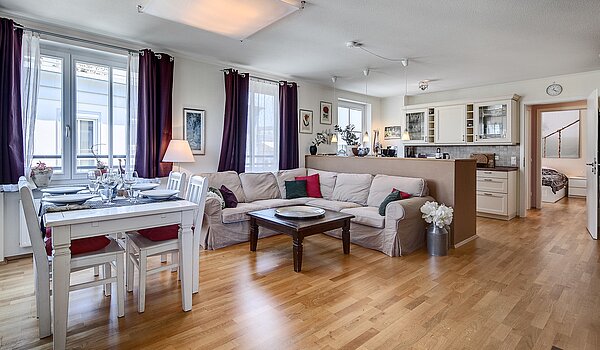 Maisonettewohnung mit 4 Zimmern | München-Haidhausen | 1704ML1 | großes Wohnzimmer