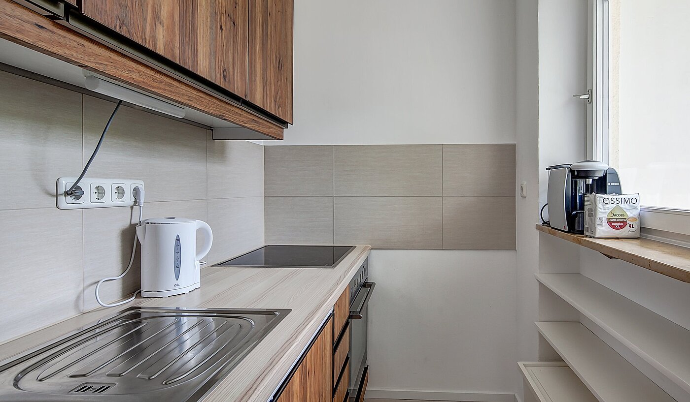 Etagenwohnung mit 1 Zimmer | München-Solln | 1810ML4 | Küche mit Fenster