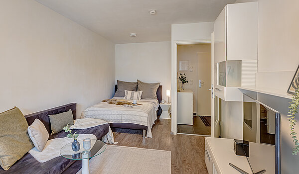 Etagenwohnung mit 1 Zimmer | München-Ramersdorf | 70416 | Wohnzimmer...