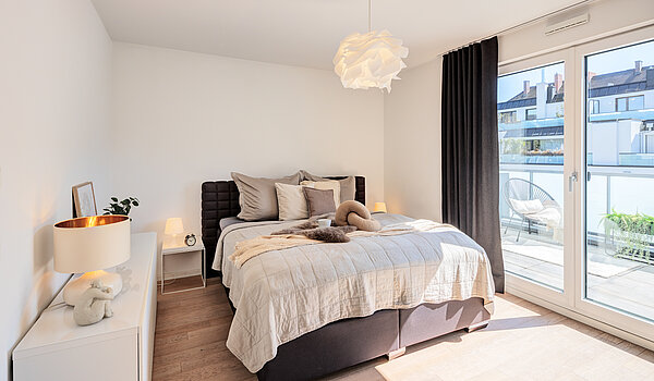 Penthouse mit 2 Zimmern | München-Bogenhausen | 70385 | Entspannt schlafen,...