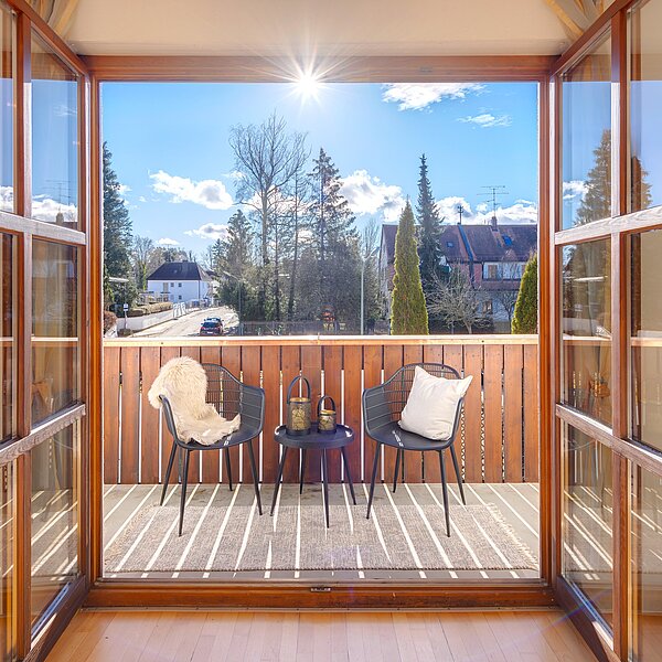 Waldtrudering: Sonnige 2-Zi.-Wohnung stadtnah im Grünen